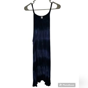 Old Navy Boho Dark Blue tye dye sleeveless pull over dress size 2xl womens hi lo